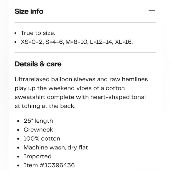 Free People Trish Balloon Sleeve Sweatshirt - Picture 6 of 10